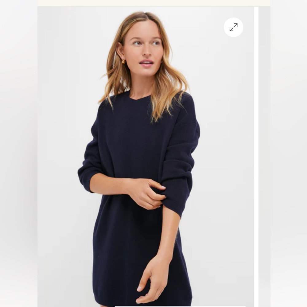 NWOT Tuckernuck Pomander Place Navy Sweater Dress Size M